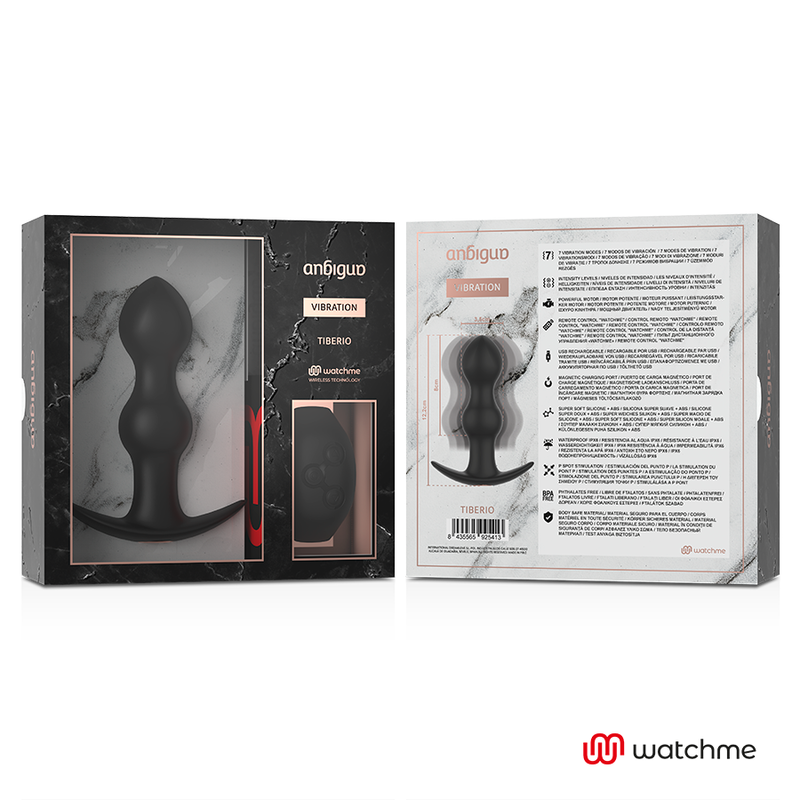 ANBIGUO - WATCHME FJERNBETJENINGSSTIK ANAL VIBRATOR TIBERIO