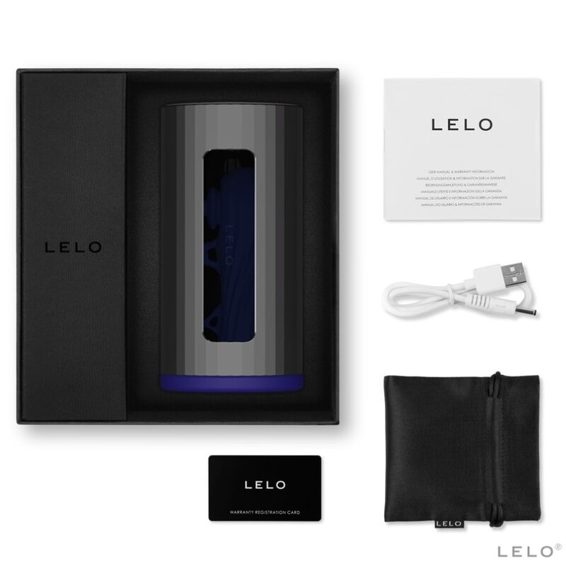 LELO - F1S V2 MASTURBATOR MED BLÅ OG METAL SDK-TEKNOLOGI