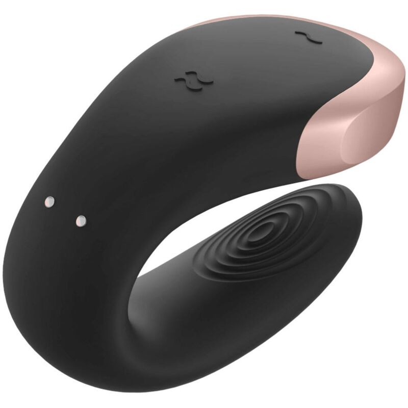 SATISFYER - VIBRATEUR PARTENAIRE DE LUXE DOUBLE LOVE NOIR