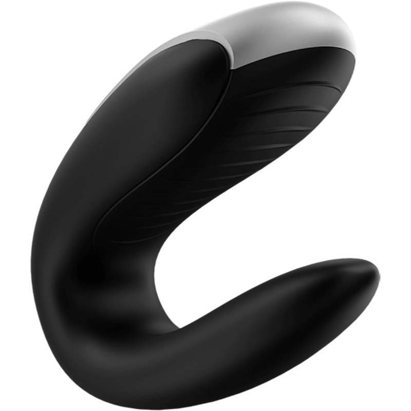 TILFREDSHEDENDE - DOBBELT SJOV PARTNER VIBRATOR SORT