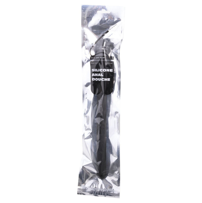 ALL BLACK - DOUCHE ANAL PIVOTANTE SILICONE 27 CM