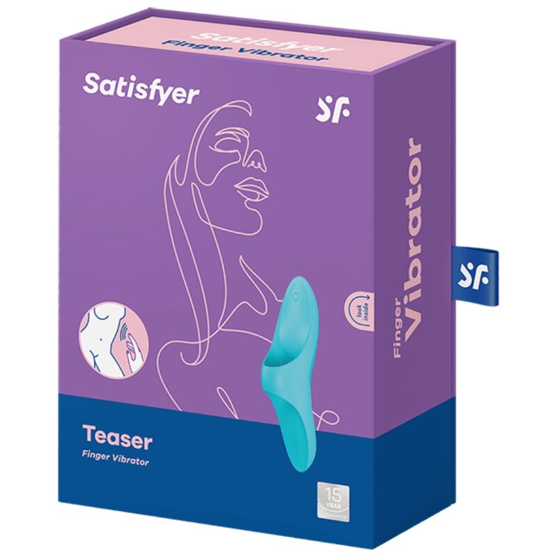 TILFREDSHEDENDE - TEASER FINGER VIBRATOR BLÅT LYS