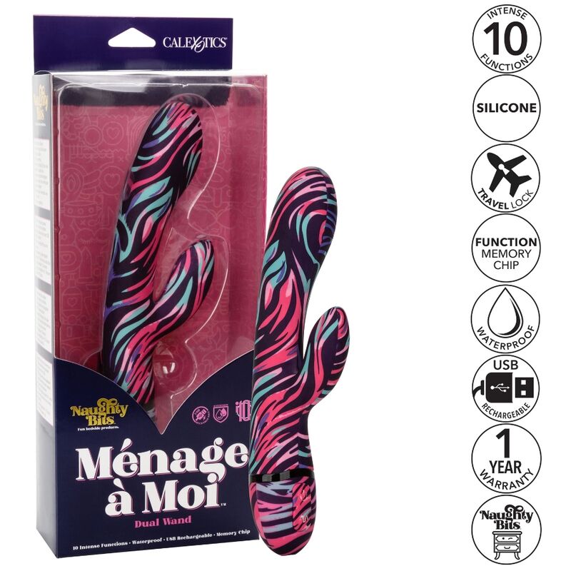 CALEXOTICS - MENAGE A MOI DOUBLE VIBRATEUR À BAGUETTE