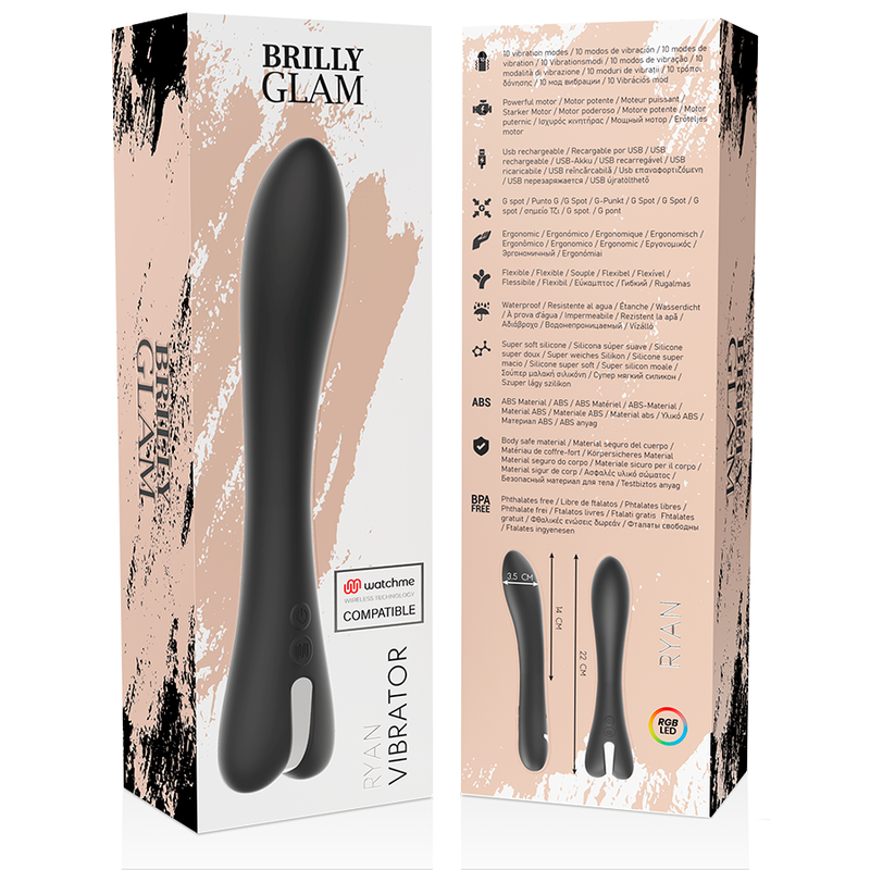 BRILLY GLAM - RYAN VIBRATOR WATCHME TRÅDLØS TEKNOLOGI KOMPATIBEL