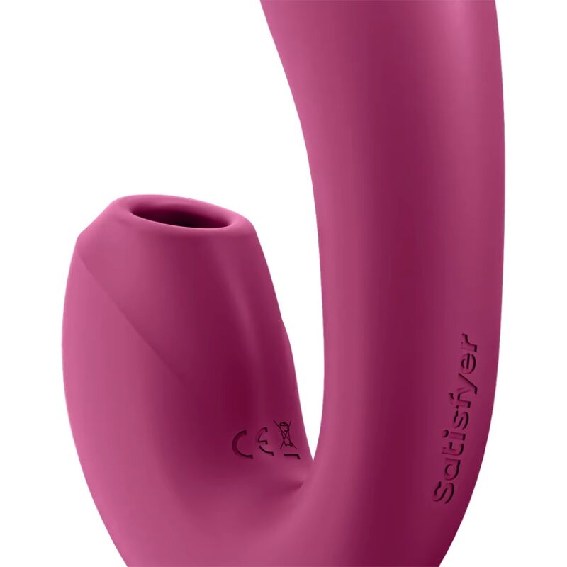 SATISFYER - STIMULATEUR ET VIBRATEUR SUNRAY APPLICATION ROUGE