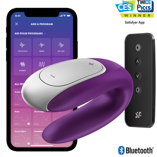 SATISFYER - VIBRATEUR DOUBLE FUN PARTNER VIOLET
