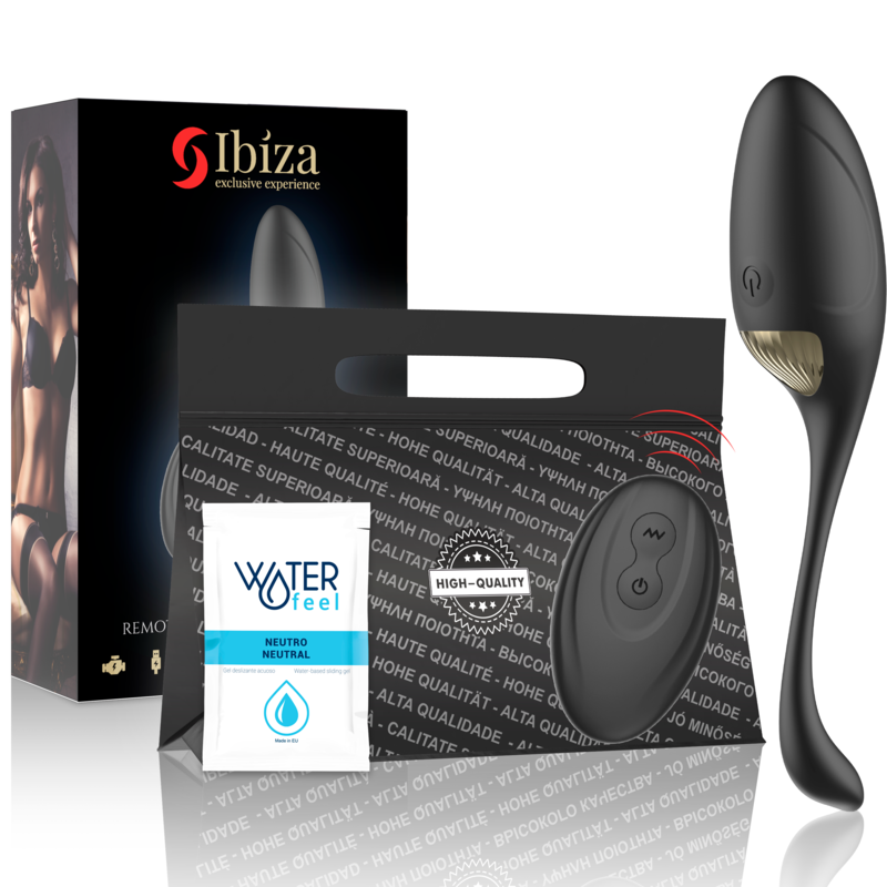IBIZA - KRAFTIG ÆGVIBRATOR FJERNBETJENING