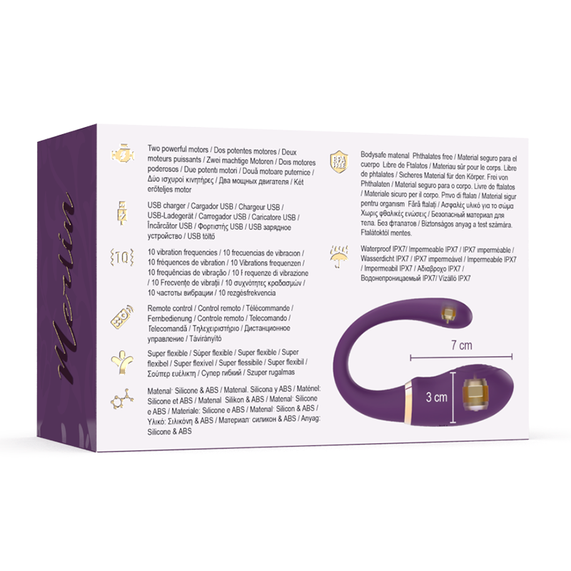 TREASURE - MERLIN DOBBELT PAR VIBRATOR FJERNBETJENING