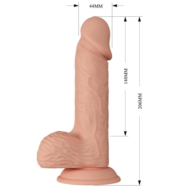 BAILE - SMUK MØDE CATOBLEPAS FLEKSIBEL REALISTISK DILDO 20,6 CM NATURLIG