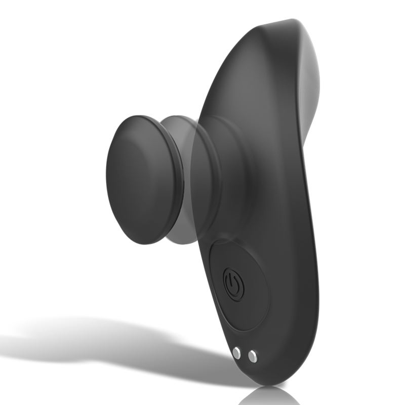 SORT&SØLV - PRESTON GENOPLADELIG SILIKONE VIBRATOR TRUSSE SORT