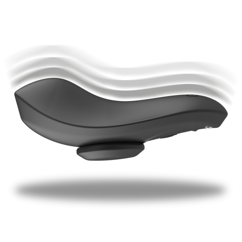 SORT&SØLV - PRESTON GENOPLADELIG SILIKONE VIBRATOR TRUSSE SORT
