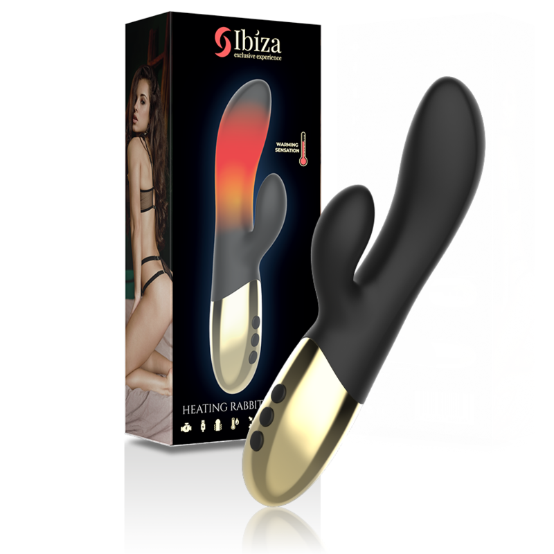 IBIZA - VIBRATEUR LAPIN CHAUFFANT