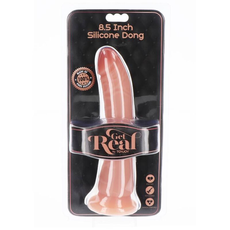 Bliv rigtig - SILIKONE DONG 21 CM HUD