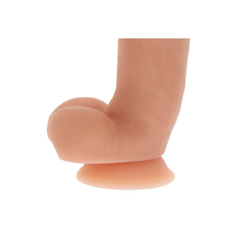 BLI RIGTIG - SILIKONE DILDO 18 CM W BALLS SKIN