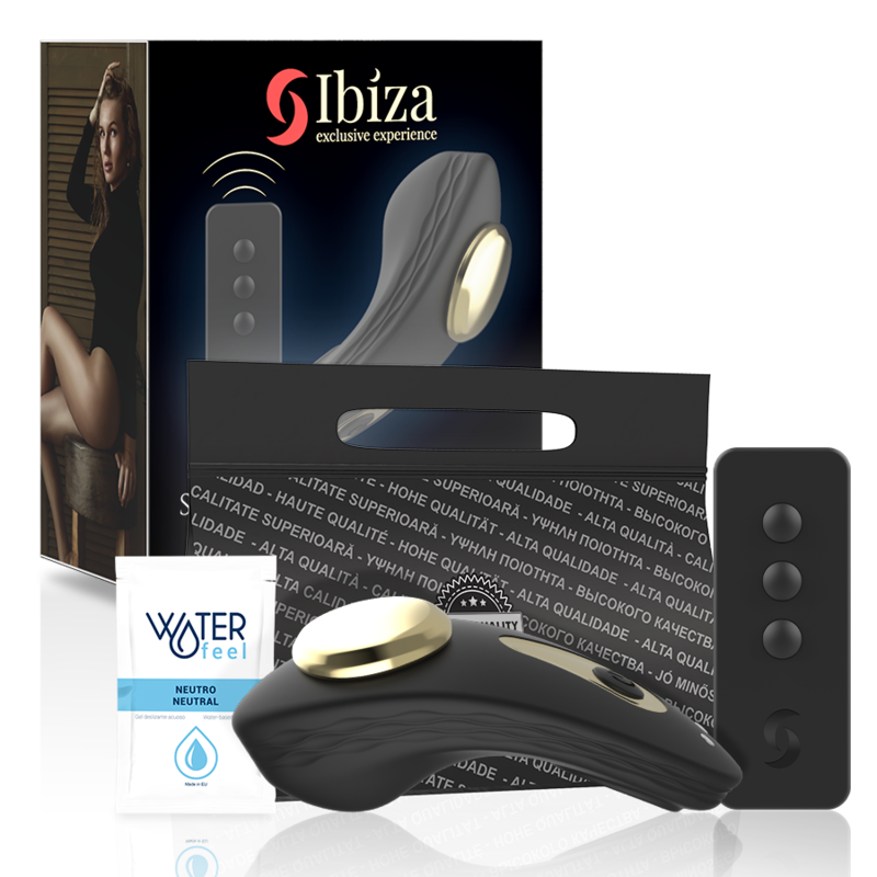 IBIZA - VIBRATEUR CULOTTE EN SILICONE AVEC TÉLÉCOMMANDE