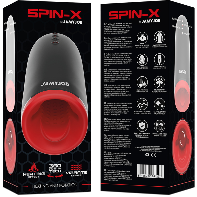 JAMYJOB - SPIN-X VARME OG ROTATION MASTURBATOR