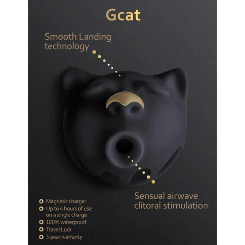 G-VIBE - GCAT MYSTIC BLACK SUCCION DE CLITORIS