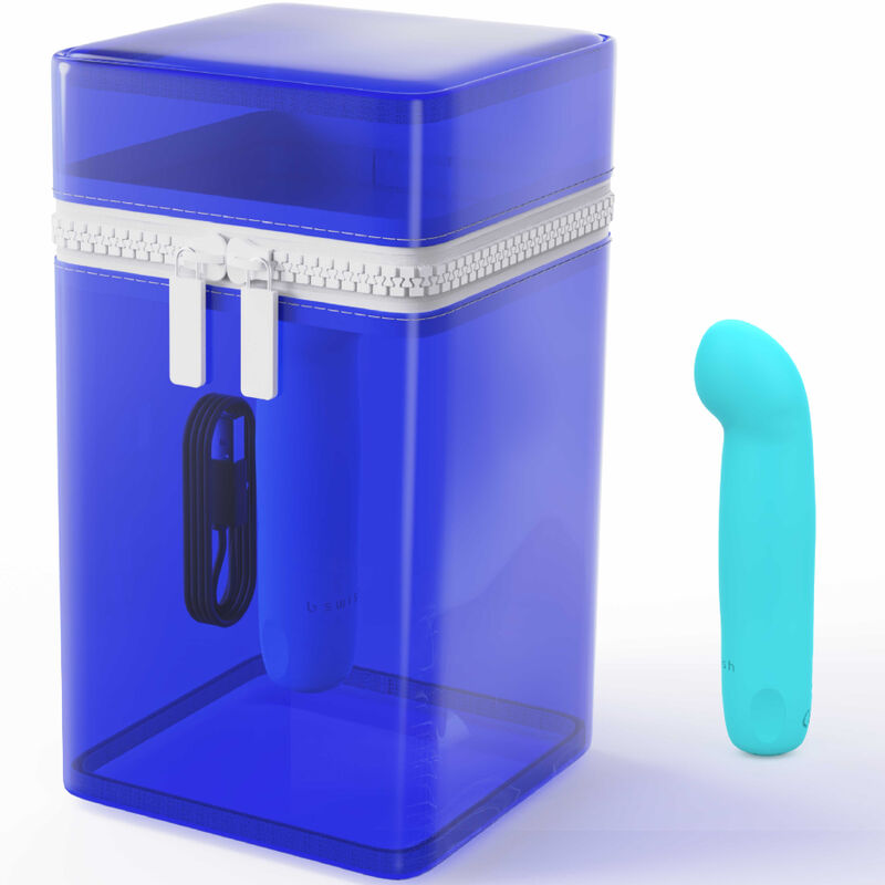 B SWISH - BCUTE CURVE INFINITE CLASSIC ÉDITION LIMITÉE VIBRATEUR RECHARGEABLE EN SILICONE BLEU