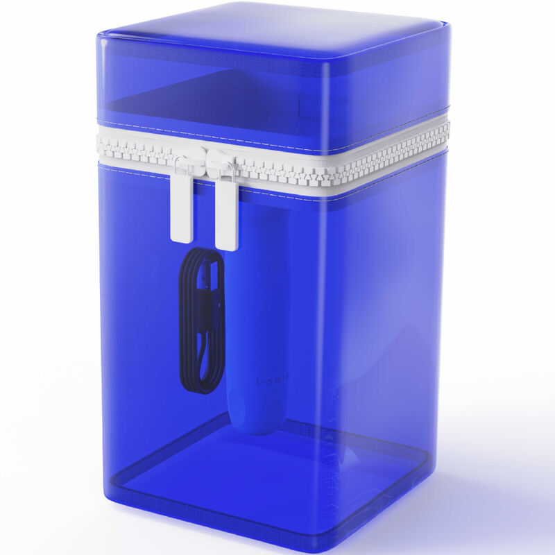 B SWISH - BCUTE CURVE INFINITE CLASSIC ÉDITION LIMITÉE VIBRATEUR RECHARGEABLE EN SILICONE BLEU