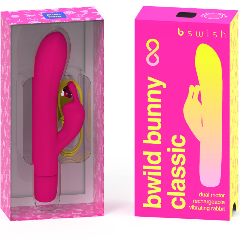 B SWISH - BWILD BUNNY UENDELIG KLASSISK GENOPLADELIG VIBRATOR PINK SILIKONE
