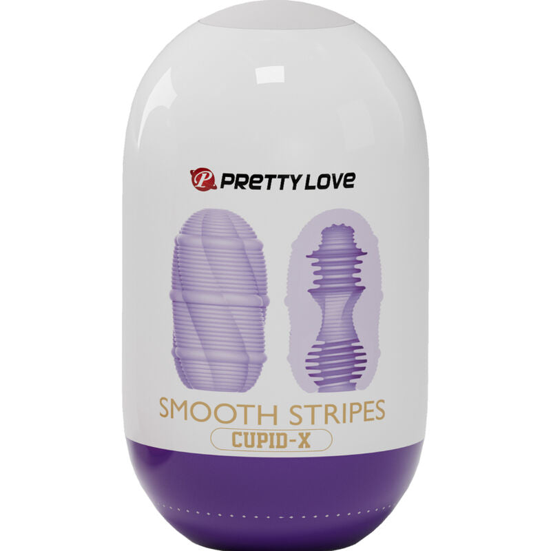 PRETTY LOVE - ŒUF MASTURBATEUR CUPIDON À RAYURES LISSES