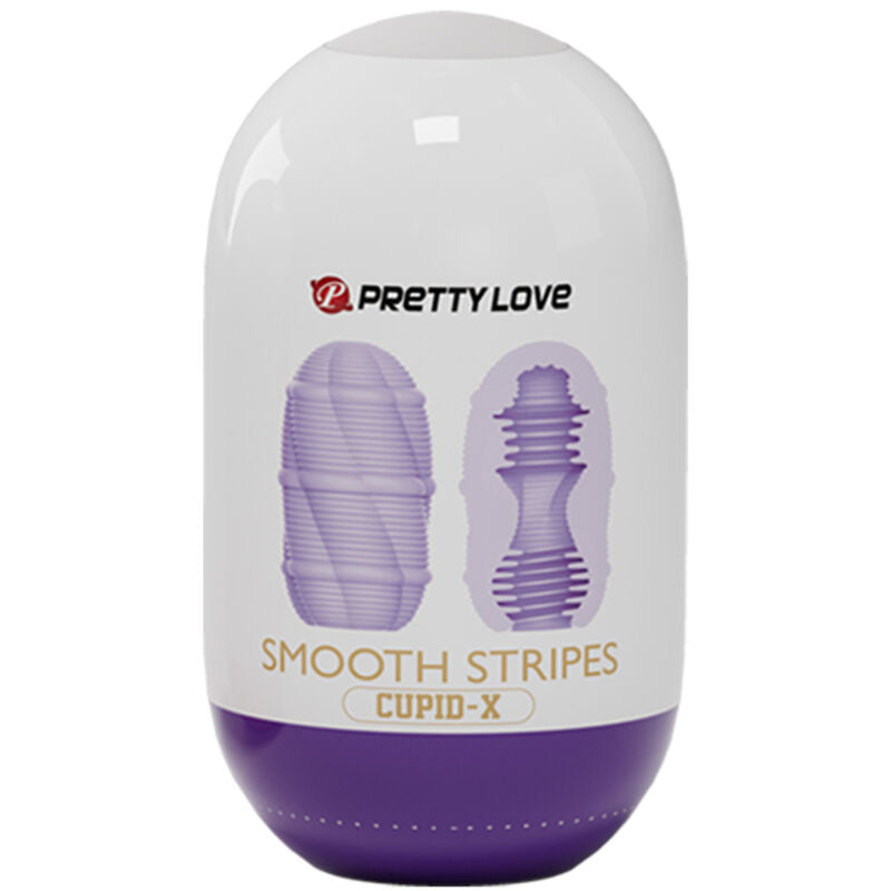 PRETTY LOVE - ŒUF MASTURBATEUR CUPIDON À RAYURES LISSES