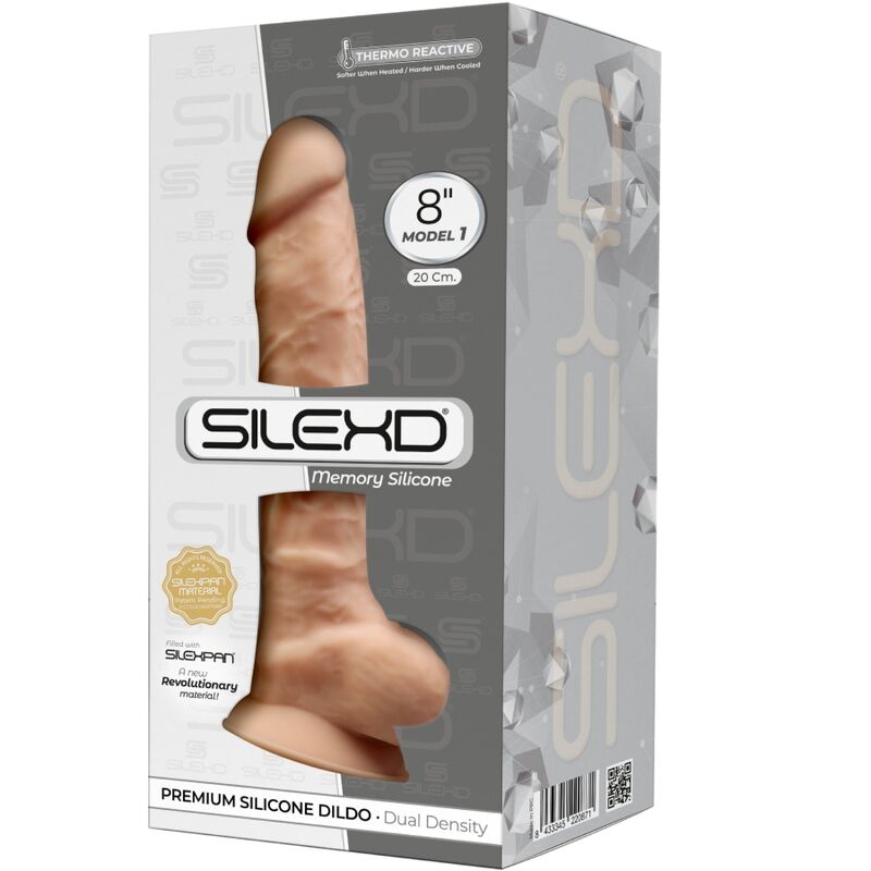 SILEXD - MODEL 1 REALISTISK PENIS PREMIUM SILEXPAN SILIKONE 20 CM
