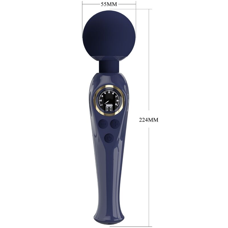 PRETTY LOVE - SKYLER VIBRATEUR WAND BLEU
