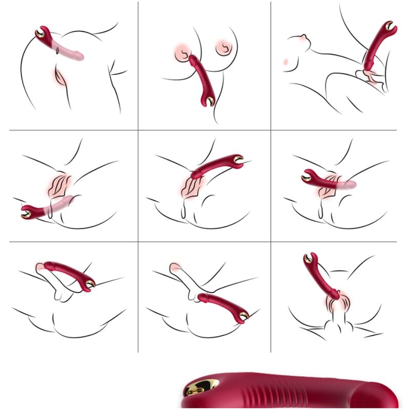 ARMONY - PRINCE DILDO VIBRATOR & ROTATOR RØD