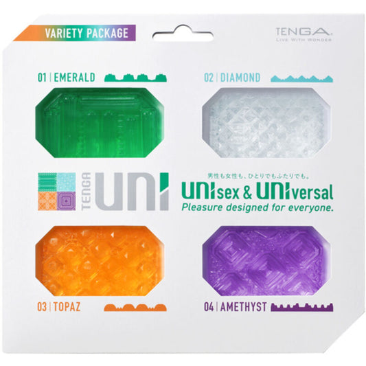 TENGA - UNI VARIETY MASTURBATOR FINDINGPAKKE 4 ENHEDER
