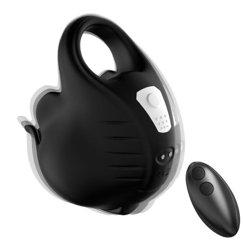 ARMONY - CUPPING VIBRATOR RING FJERNBETJENING SORT