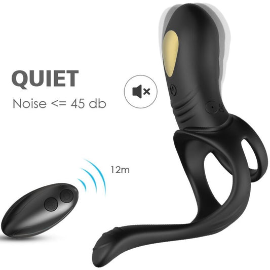 ARMONY - JOY JUMPER RINGVIBRATOR TIL PAR & ANAL STIK FJERNBETJENING SORT