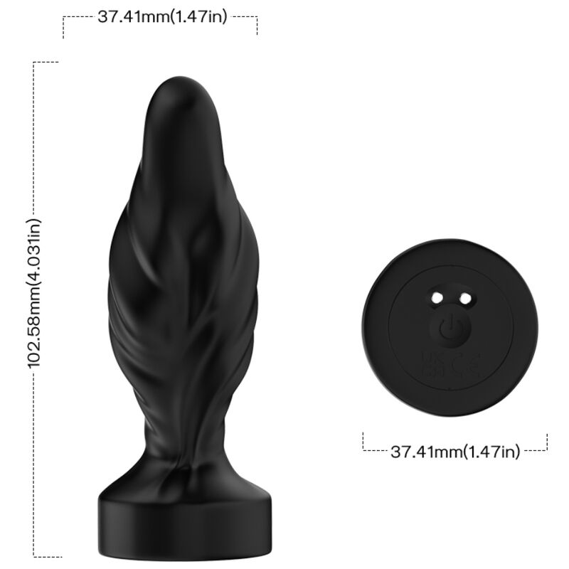 ARMONY - VIBRATEUR & PLUG ANAL TÉLÉCOMMANDÉ NOIR
