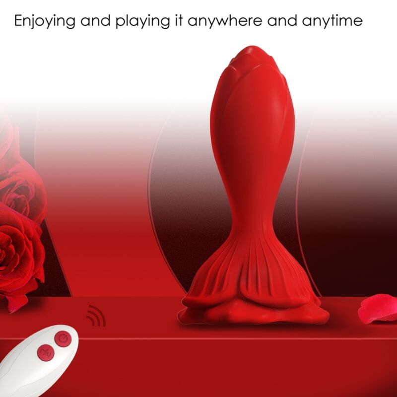 ARMONY - PINK VIBRATOR & ANAL STIK LILLE FJERNBETJENING RØD
