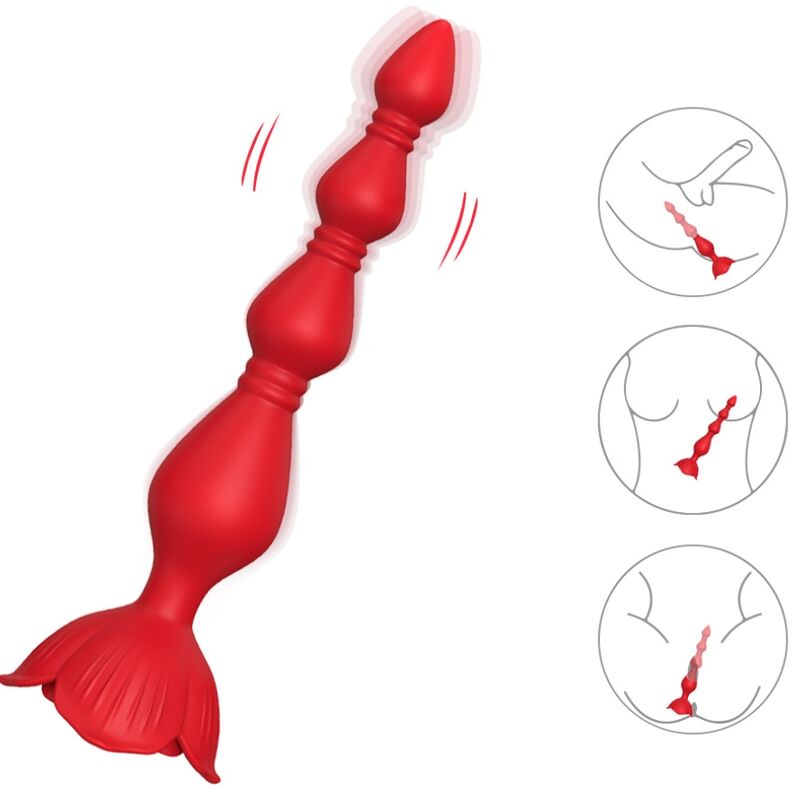 ARMONY - PINK VIBRATOR PAGODA & ANAL STIK RØD