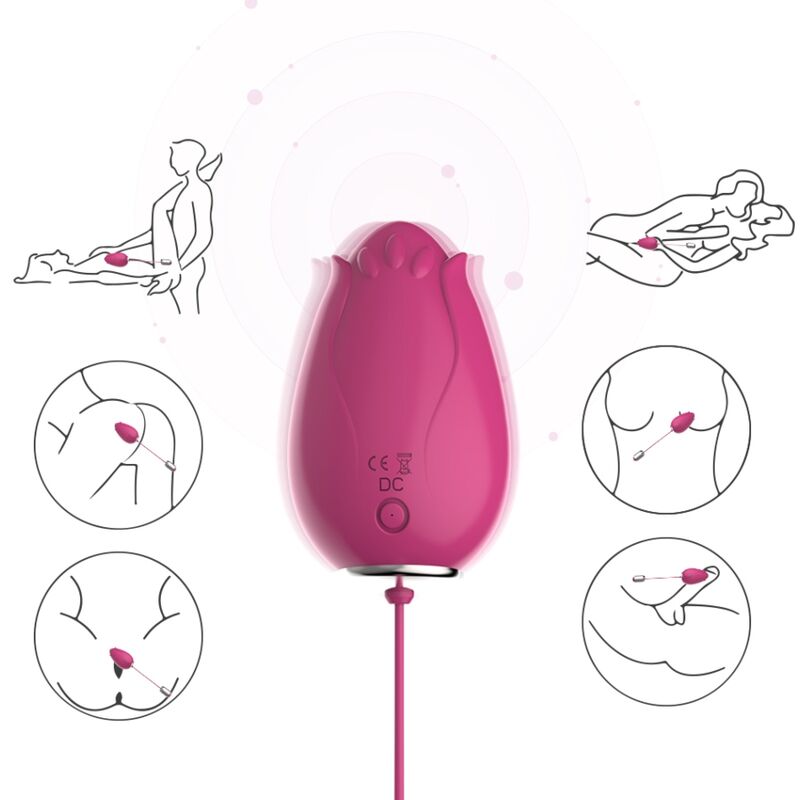 ARMONY - MANDALA ÆGVIBRATOR G-SPOT FJERNBETJENING FUCHSIA
