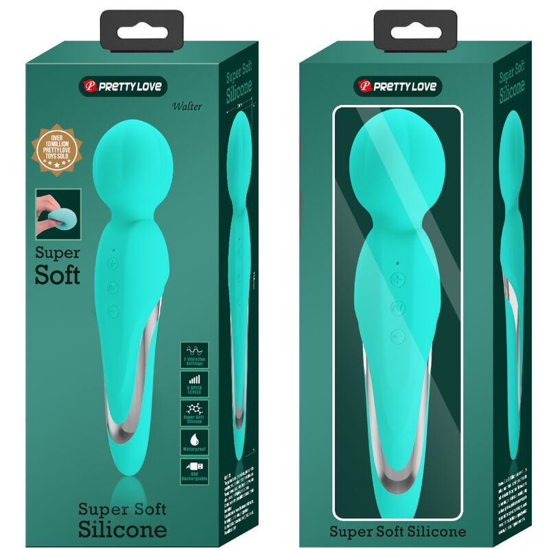 PRETTY LOVE - WALTER VIBRATEUR WAND VERT AQUA