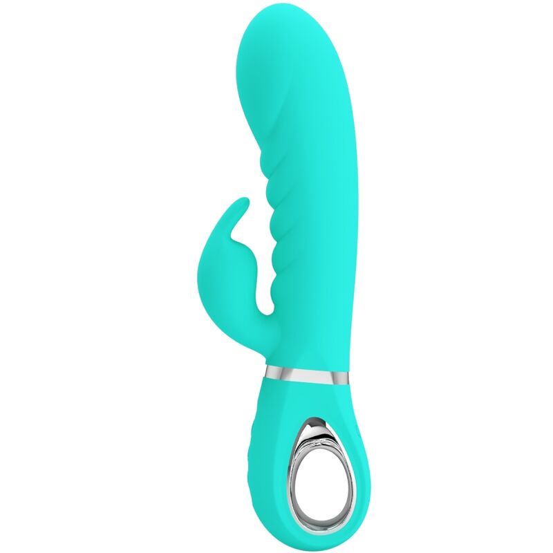 PRETTY LOVE - VIBRATEUR POINT G MULTIFONCTION PRESCOTT VERT AQUA
