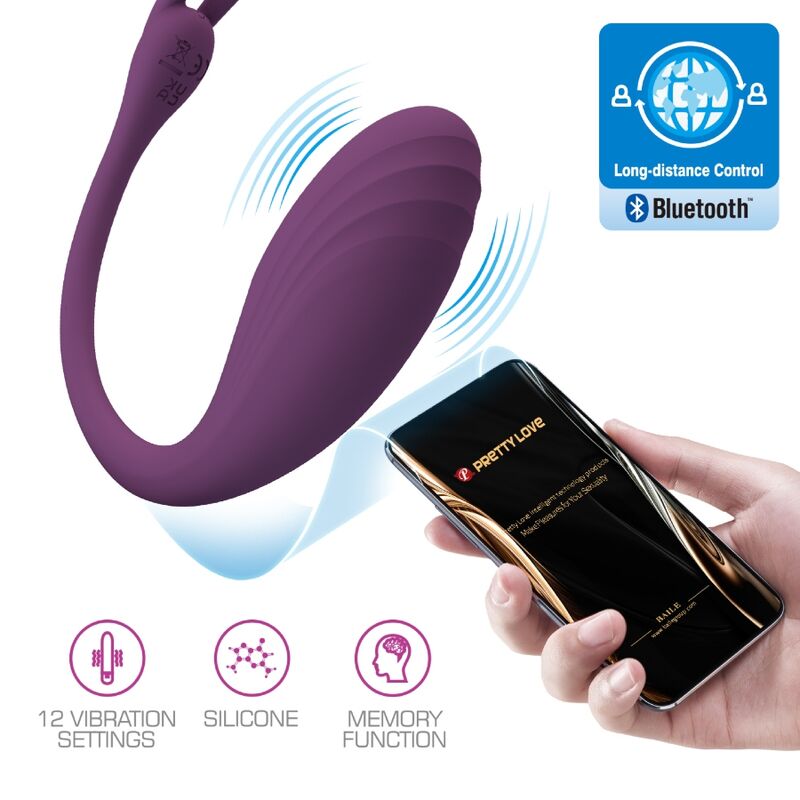 PRETTY LOVE - CATALINA VIBRATEUR TÉLÉCOMMANDE APPLI VIOLET