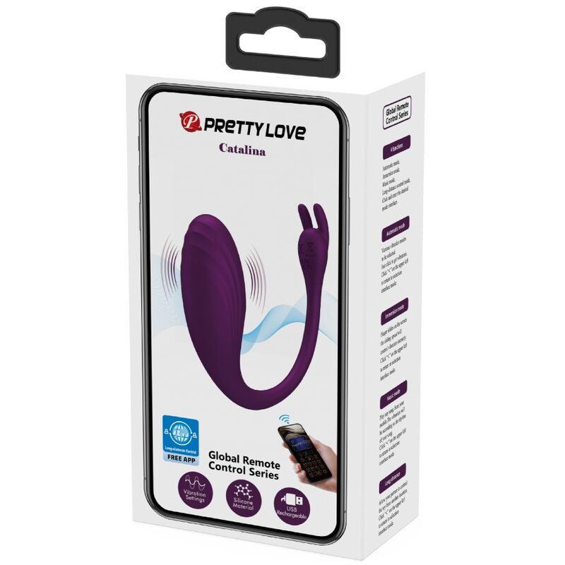 PRETTY LOVE - CATALINA VIBRATEUR TÉLÉCOMMANDE APPLI VIOLET