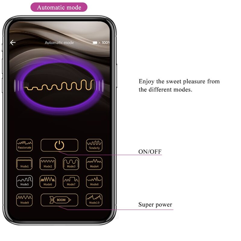 PRETTY LOVE - CATALINA VIBRATEUR TÉLÉCOMMANDE APPLI VIOLET
