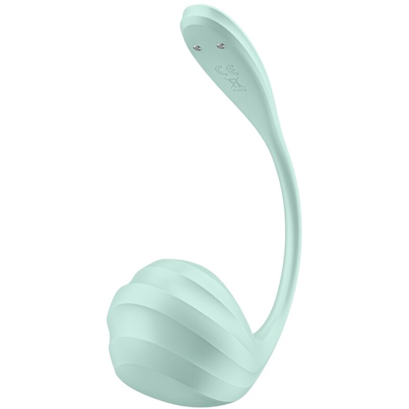 SATISFYER - STIMULATEUR DE POINT G SMOOTH PETAL VERT D'EAU APPLICATION GRATUITE