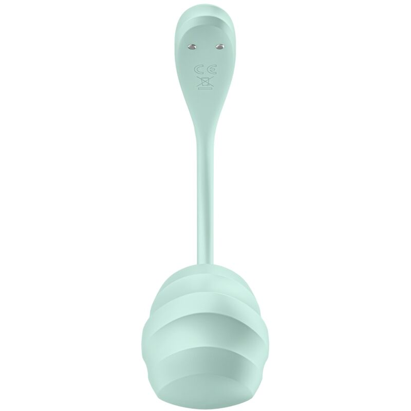 SATISFYER - STIMULATEUR DE POINT G SMOOTH PETAL VERT D'EAU APPLICATION GRATUITE