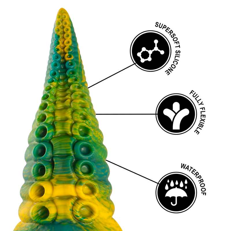 EPIC - CETUS GREEN TENTACLE DILDO STOR STØRRELSE
