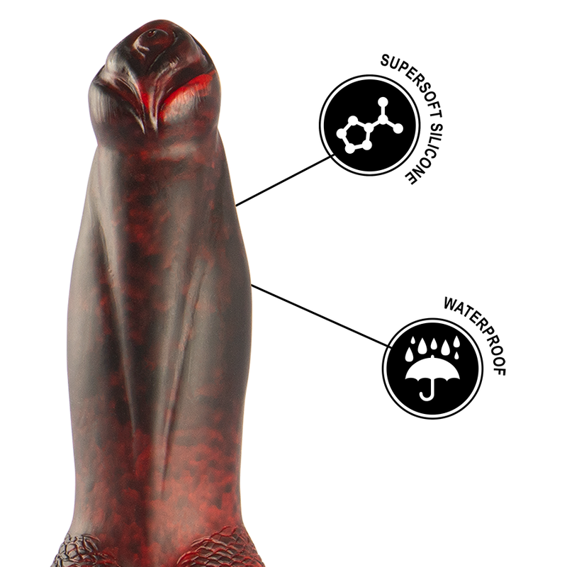 EPIC - PROMETHEUS DILDO TITAN IN FLAMES TÉLÉCOMMANDE RECHARGEABLE