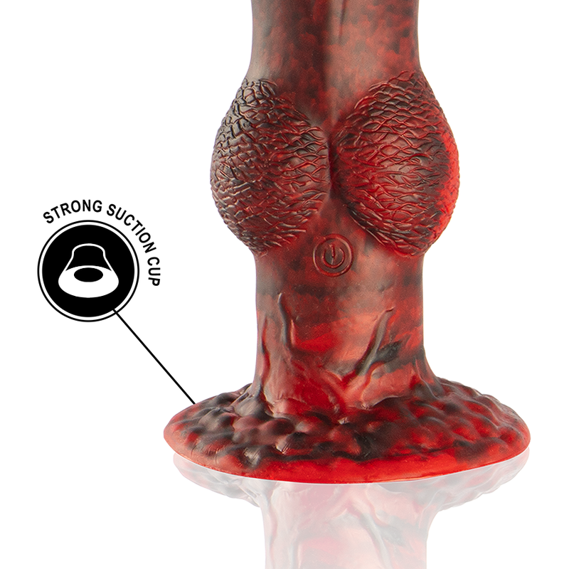 EPIC - PROMETHEUS DILDO TITAN IN FLAMES TÉLÉCOMMANDE RECHARGEABLE