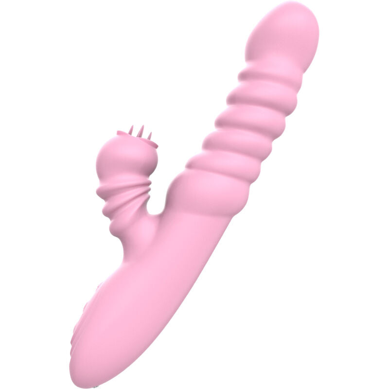 ARMONY - VIBRATOR MULTIFUNKTION MED STIMULERENDE TUNGE VARMEEFFEKT PINK