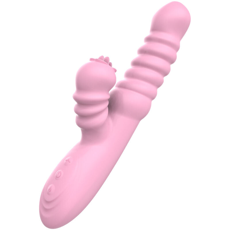 ARMONY - VIBRATOR MULTIFUNKTION MED STIMULERENDE TUNGE VARMEEFFEKT PINK