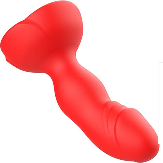 ARMONY - EXTREME A BLOOM ROSE VIBRATOR & ANAL PLUG FJERNBETJENING RØD
