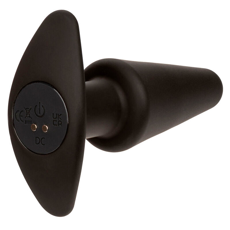CALEXOTICS - ROCK BUND TAPERED ANAL PLUG 10 VIBRACIONES SILIKONE SORT